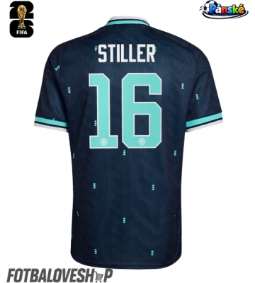 Německo Angelo Stiller #16 Venkovní Dres MS 2026 Krátký Rukáv